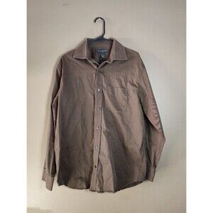 BANANA REPUBLIC Mens Shirt Size 16-16 1/2 Large  Brown Casual Button Up
